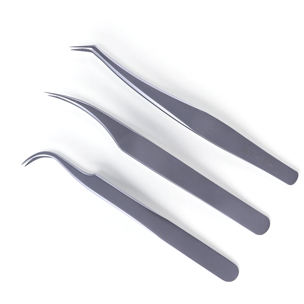 

1pcs Eyebrow Tweezers Stainless Steel Clip For Eyelash Extension Rhinestone Sticker Professional Tweezers Make-up Tools TRMJP1-3