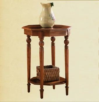 

Coffee Tables Living Room Furniture Home Furniture American country style solid wood side table end table basse 495*495*660MM