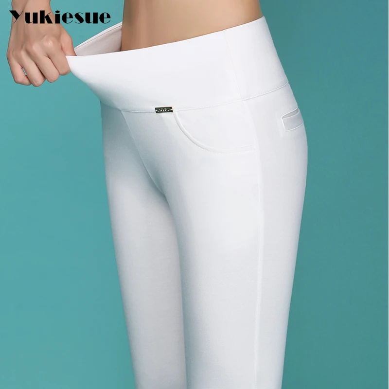 High quality pencil pants capris women 2018 summer style high waist elastic skinny pants female trousers woman pantalon femme High quality pencil pants capris women 2018 summer style high waist elastic skinny pants female trousers woman pantalon femme