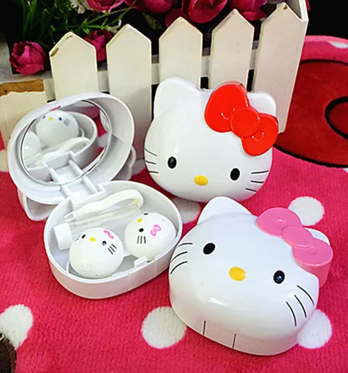 Милый дизайн hello kitty чехол для контактных линз laa-D27