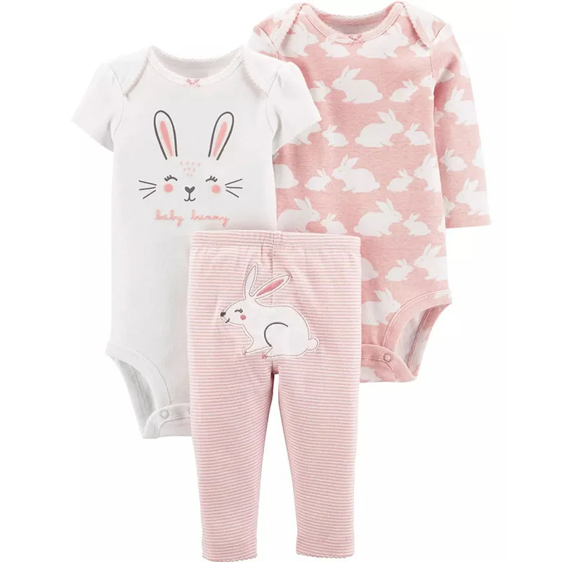 Комплект одежды для маленьких мальчиков; летний Боди с короткими рукавами; комплект одежды для новорожденных девочек с рисунком медведя; осенняя одежда для младенцев; Длинные боди; одежда для маленьких девочек - Цвет: 8