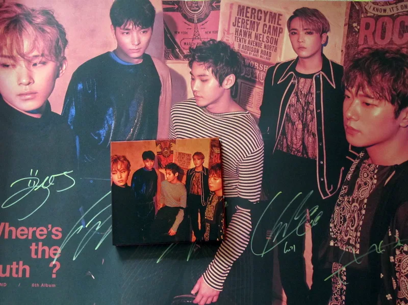

FTISLAND Autographed signed with pen 2016 the 6th album the where is truth CD photobook korean Truth and False Version