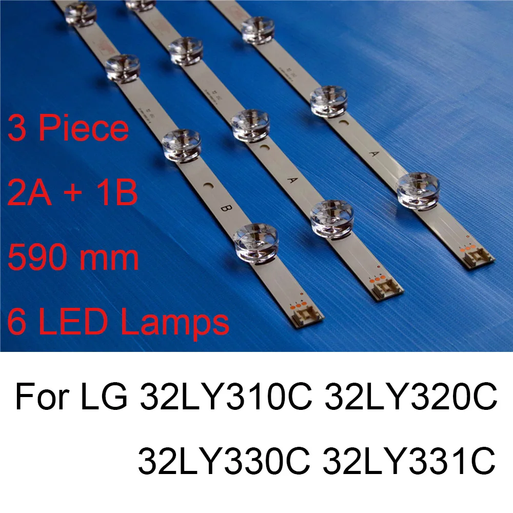 

Brand New LED Backlight Strip For LG 32LY330C 32LY320C 32LY310C 32LY331C TV Repair LED Backlight Strips Bars A B TYPE Original