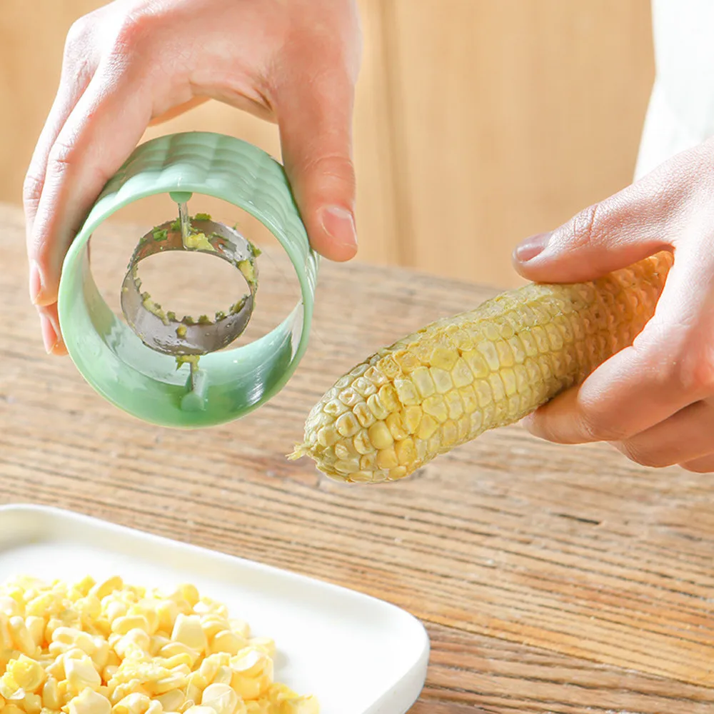2 шт. кукурузного початка нож резак разделитель Съемник молотилка для кухни салат инструмент Горячая зачистки кукурузы