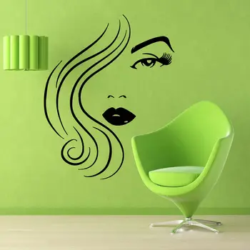 

Wall Decals Girl Model Face People Beauty Vinyl Sticker Murals Wall Decor