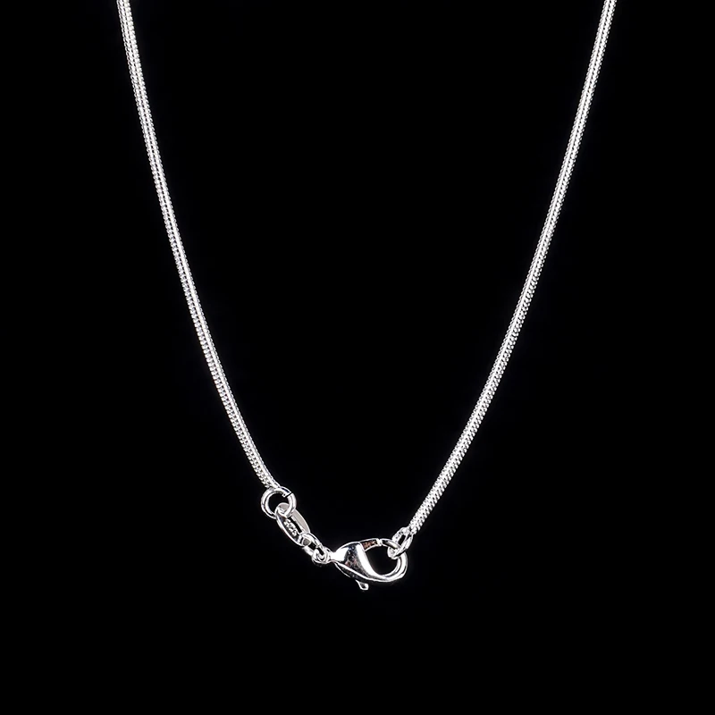 Shellhard Fashion Making Jewelry Vintage Silver Plated Water Wave Chain Figaro Flat Bead Chain Necklace Femme Bijoux 16-30inch