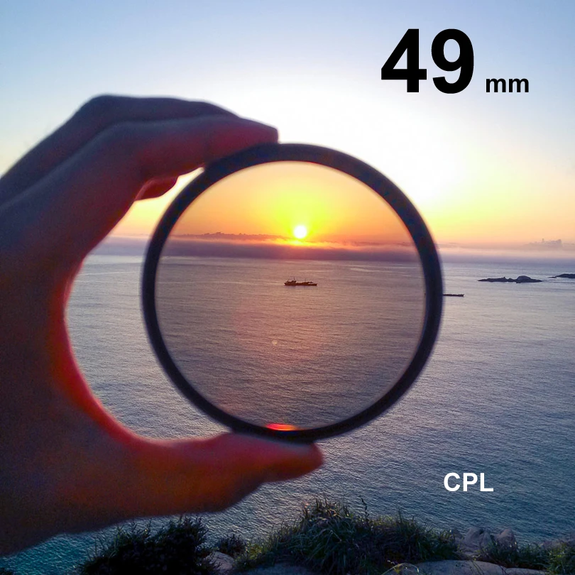 high quality 49mm CPL lens filter high luminos flux Circular Polarizing