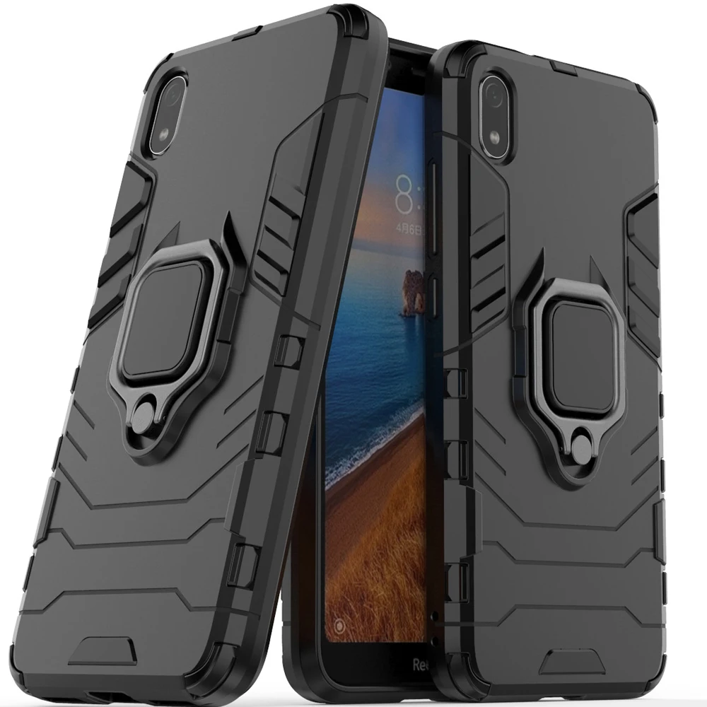 

7a Magnetic Phone Case For Xiaomi Redmi 7A Luxury Armor Stand Shockproof Finger Ring Cover For Redmi7A Redmi 7 A Full Coque capa