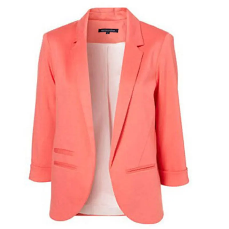 Domoda haoduoyi осень 2017 г. модные женские туфли 7 цветов Slim Fit Blazer Куртки зубчатый три