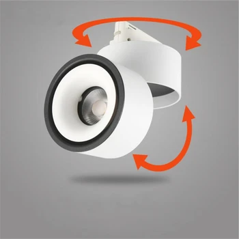 

Dimmable 20W LED Track light 90 degree folding led spotlight 360 degree Rotation COB down light folding track spotlight