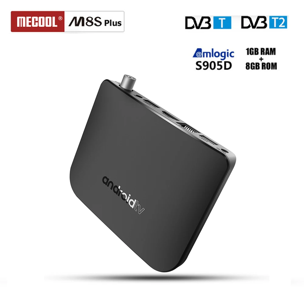 

MECOOL M8S Plus DVB-T2/T TV Box Amlogic S905D 1GB RAM 8GB ROM WiFi Set Top Box Android 7.1 4K Media Player Support Youtube