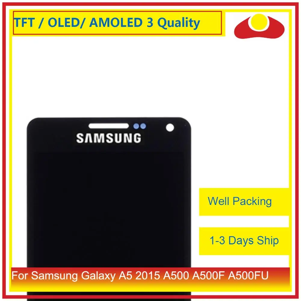 Для Samsung Galaxy A5 A500 A500F A500FU A500H A500 ЖК-дисплей с сенсорным экраном дигитайзер панель Pantalla полный