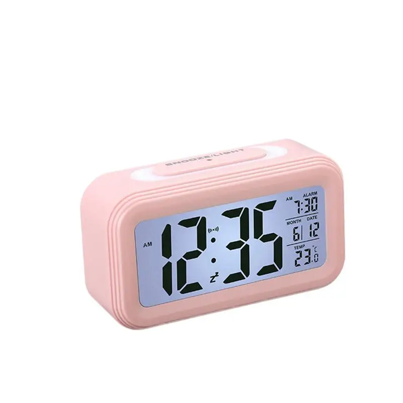 Creative Battery Operated LCD Temperature Display Nightlight Digital