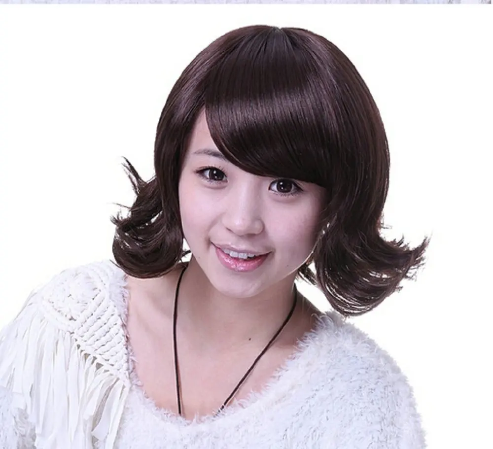 Japan And South Korea Short Curly Hair Cute Hairstyle