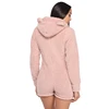 HKSNG Women High Quality Pink Hooded Rabbit Ear Fleece Onesie Velvet Kigurumi Plus Size Hoodies Jumpsuit Homewear Sweatshirts ► Photo 2/5