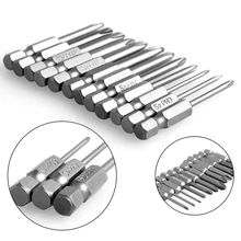 12Pcs/Set 50mm 1/4 Inch Hex Shank Magnetic Cross Screwdriver Bits