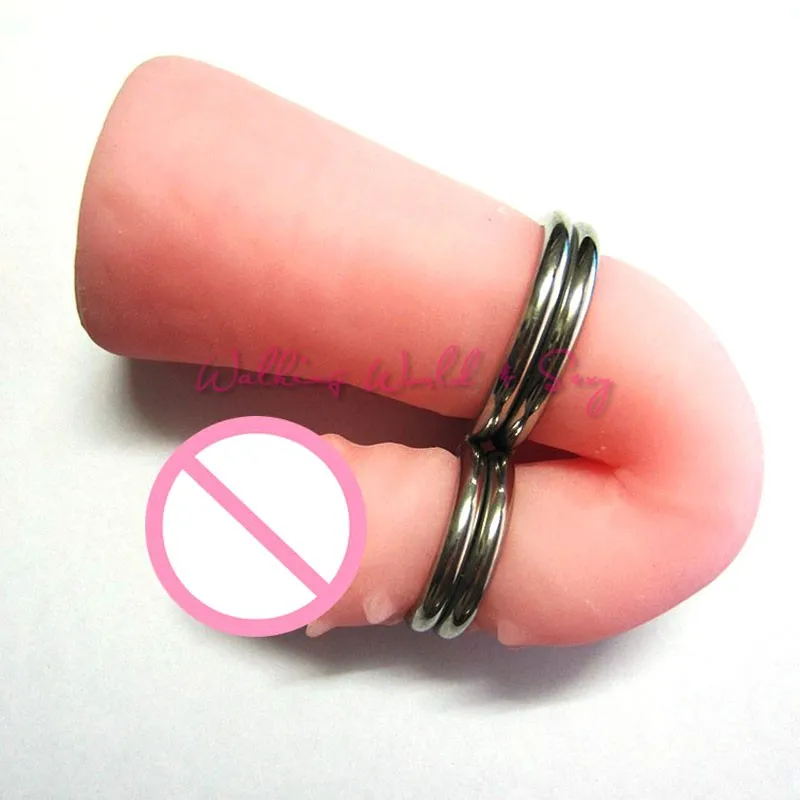 Stainless Steel Penis Bending Ring Male Chastity Device Metal Penis Clamp Cock Rings Delay Ejaculation Sex Ring Sex Toys For Men (2)