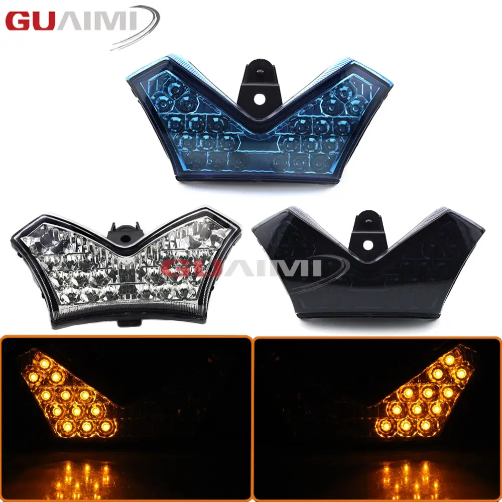

For Kawasaki ZX14 ZX14R ZZR1400 2006 2007 2008 2009 2010 2011 2012 2013 2014 2015 Tail Brake Turn Signals Integrated LED Light
