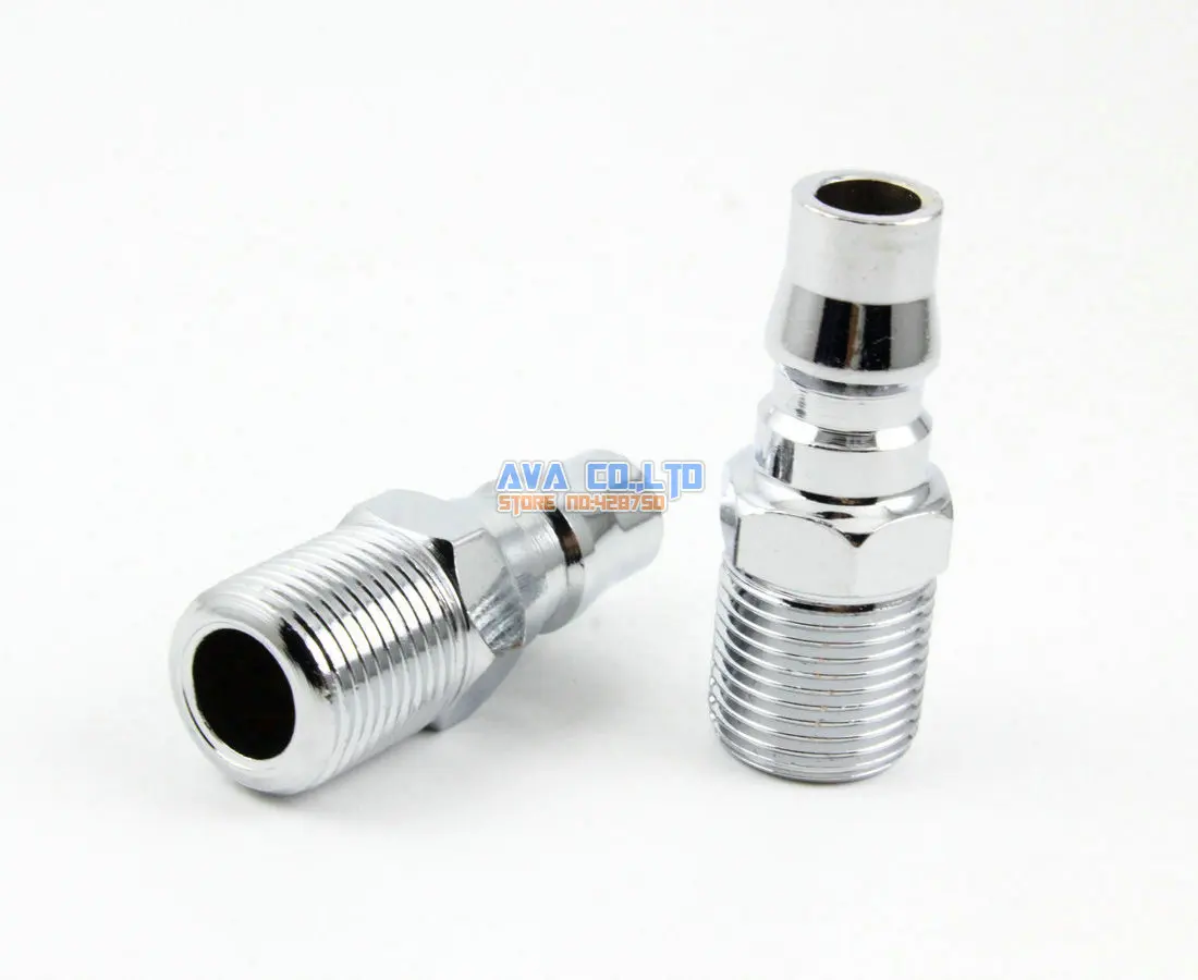 

10 Pieces 3/8" BSP Male Air Compressor Hose Quick Coupler Plug Fitting
