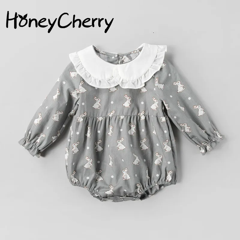 

Kids romper Girls Baby Clothes Clothing Korean Cartoon Fart Triangle Climb Romper Baby Romper Baby Girl Clothes