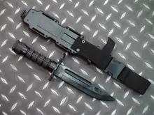 Wargame Airsoft Tactical US Army Toy Plastic M9 Knife Outdoor Hunting Training Camping Survival Cosplay Knife Model Black