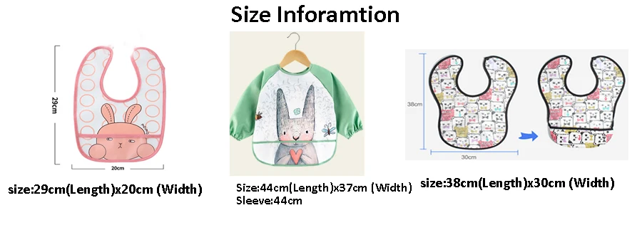 Мультяшные детские нагрудники Фартук Регулируемый отрыжка ткани Кормление с длинными рукавами детские интимные аксессуары вещи милые