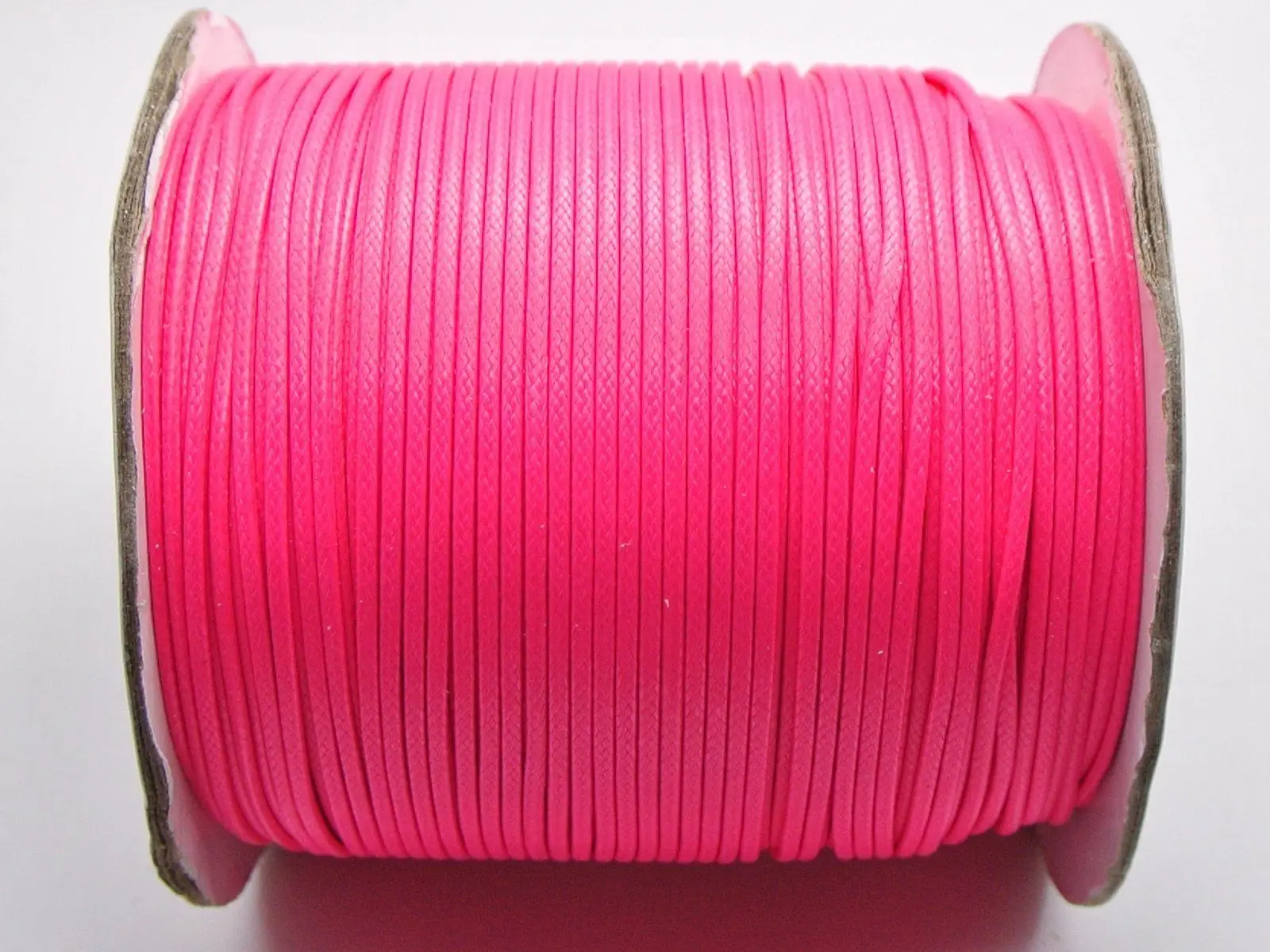 

200 Yards Neon HotPink Korean Waxed Cord String Thread 1mm for Bracelet Necklace