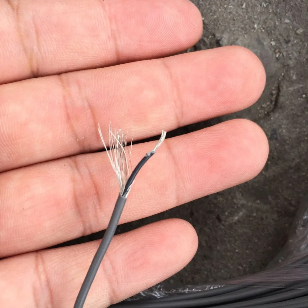 Экранированный провод 1 ядро 0 12 квадратных 26awg одноядерный серый обернутый