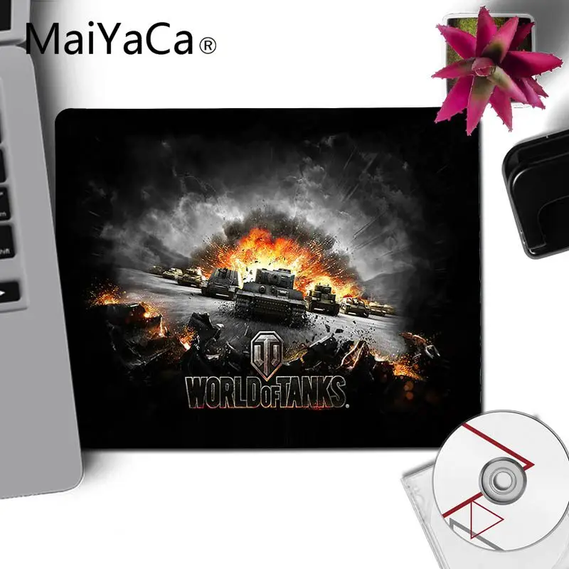 Игровой коврик для мыши MaiYaCa World of Tanks с логотипом маленький Настольный клавиатуры