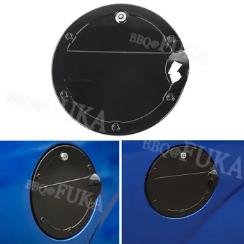 

ABS Auto Gas Fuel Tank Oil Box Cover Cap With Lock For Ford F150 2015-2017 Black