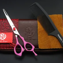 TOPPEST 6,0 дюймов большое Ювелирное Украшение Парикмахерские ножницы с сумкой Япония 440C 62HRC для дома и салона собаки кошки ножницы для стрижки домашних животных ножницы для волос