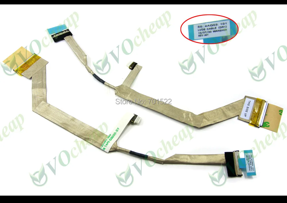 

Genuine New Vedio Flex LCD cable for Dell for Inspiron 1545 15.6 inch Series - 50.4AQ03.001, 50.4AQ03.101, DP/N: 0U227F