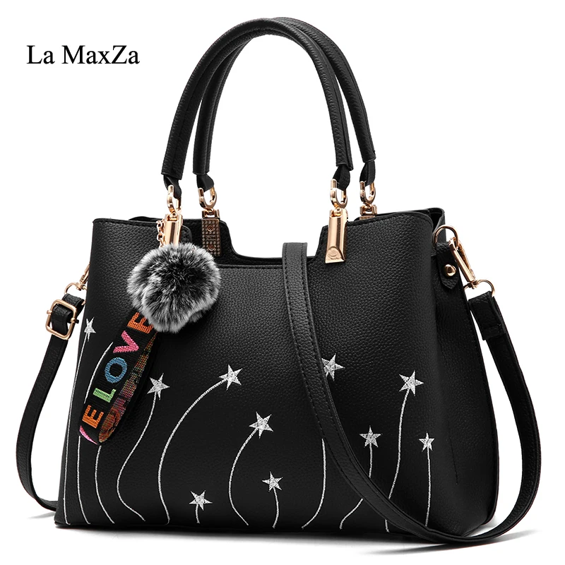 

La MaxZa Famous Brand Women Bags Hot Sell Handbags Tote Bag Designer Bags PU Leather Fashion Women Zipper Purses and Handbags