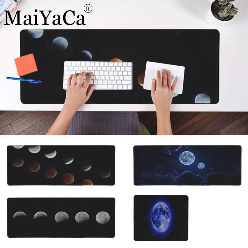 

MaiYaCa In Stocked moon Anti-Slip Laptop PC Mice Pad girl and boyfriends gift Mouse Mat for league of legends mouse pad mousepad