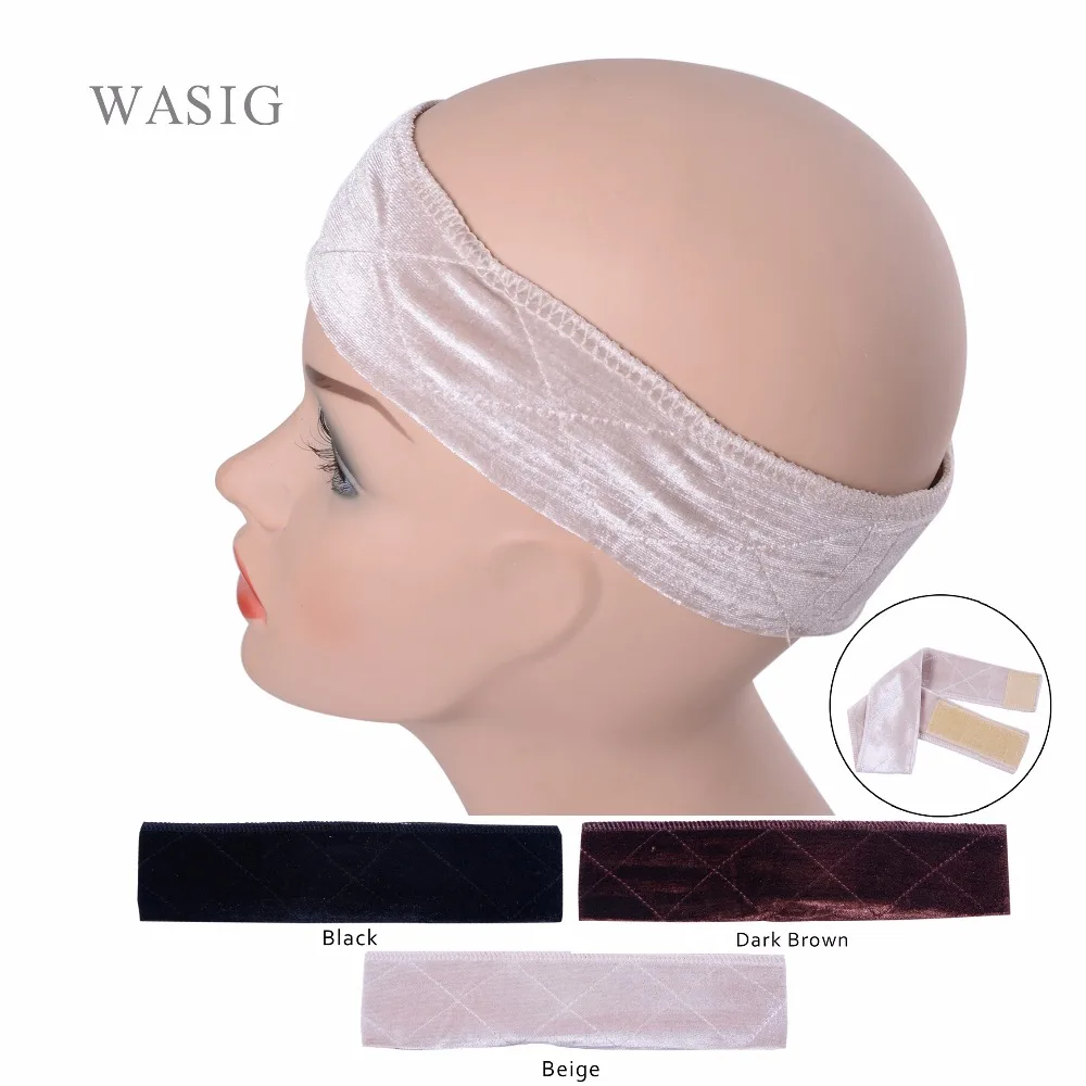 Wig Grip Adjustable HeadBand Velvet Elastic Comfort Fastern Wig Bands fast  ship