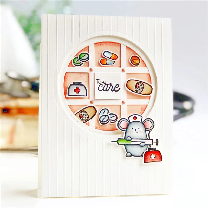 

Naifumodo Doctor's Helpers Metal Cutting Dies and Clear Stamps for Scrapbooking New 2019 Die Cuts for Card Making Craft Dies