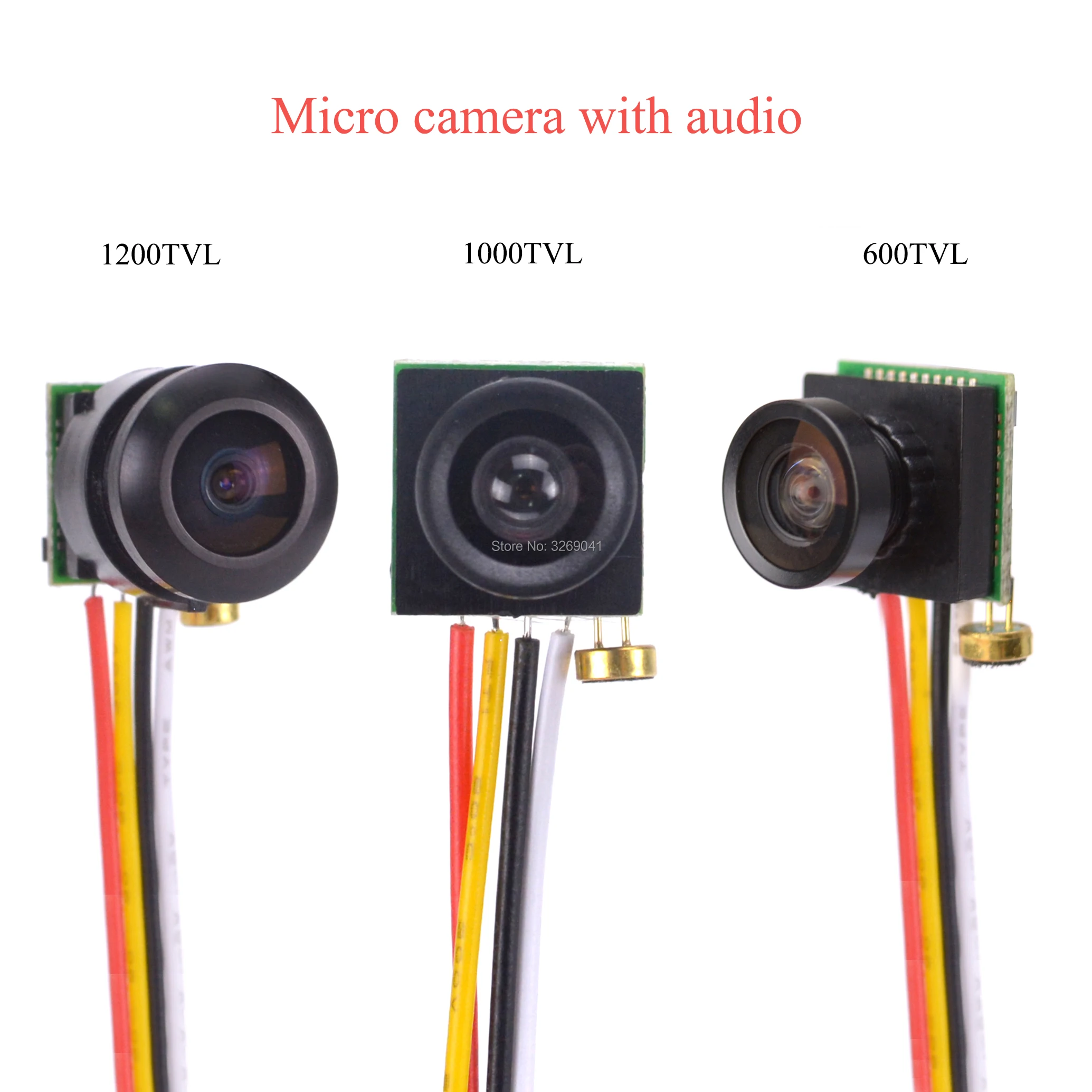 Micro 600TVL / 1000TVL 1200TVL FPV камера с аудио PAL для мини дрона|Наборы аксессуаров дронов| |