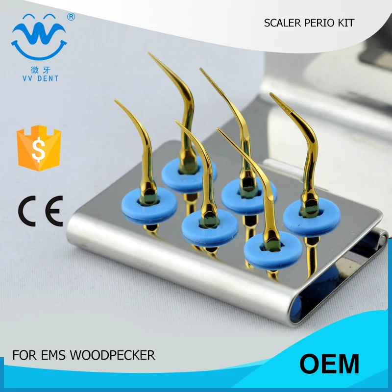 2 sets EPKG dental tip kits of periodontal tips for periodontitis treatment FIT EMS WOODPECKER SYBRONENDO SCALERS
