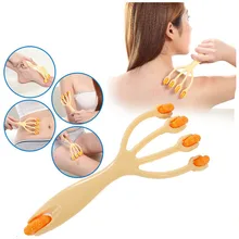 Mini Neck back roller massager face Four claw type body massager roller foot hand body neck head Massage& Relaxation Tool