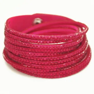 Leather Bracelet Fashion Handmade Wide Adjustable for Women Men