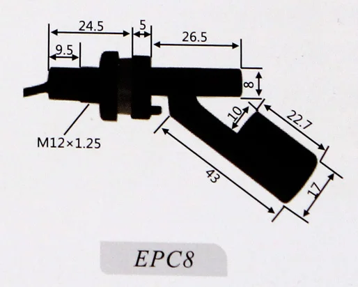 M12* 1,25 мм уровня воды Сенсор Боковое крепление Поплавковый выключатель 100 V ZPC8 1A1
