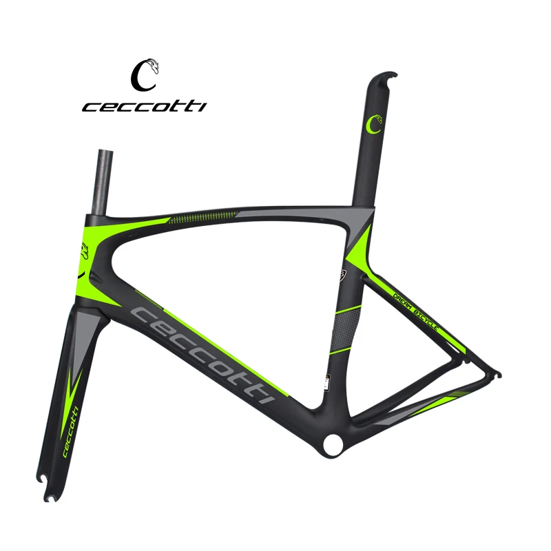 Telaio bici da corsa carbonio CECCOTTI, зеленая карбоновая рама для шоссейного велосипеда, углеродная рама PF30, карбоновая рама, трасса, циклокросс