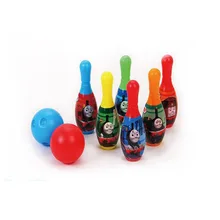 Мини Боулинг комплекты с героями мультфильмов в помещении отдыха спортивные настольные игры Игрушечные лошадки для детей
