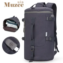 Muzee hohe kapazität reisetasche neue ankunft zylinder paket multifunktions rusksack männlichen mode rucksack