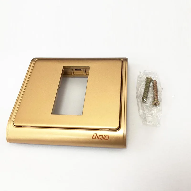 

Lotus audio socket 2 RCA Jack panel 86X86MM Champagne color for DVD audio Power amplifier