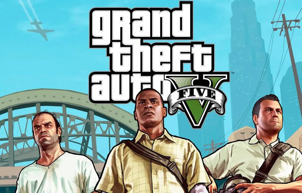 F2593 Grand Theft Auto Five Game custom posters online 16X25 Waterproof Canvas | Дом и сад