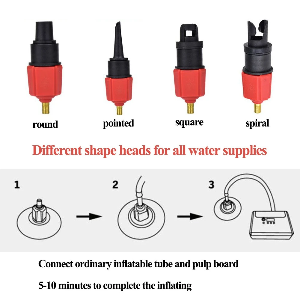 Надувные гребные лодки воздушные клапаны адаптер Набор Sup Настольный теннис весло доска каяк воздушный шланг для насоса адаптер Комплект
