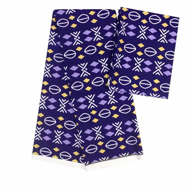 

YBG!2019 Popular Wax fabric Top Quality Vintage Silk wax cloth African Wax Prints Fabric 4+2yards/lot for Party Dress ! L41108