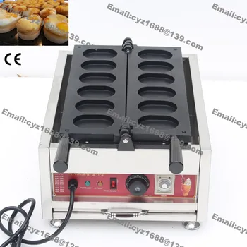

Free Shipping High Quality Commercial Use Non-stick 110v 220v Electric 6pcs Korean Egg Bread Gyeranppang Maker Machine