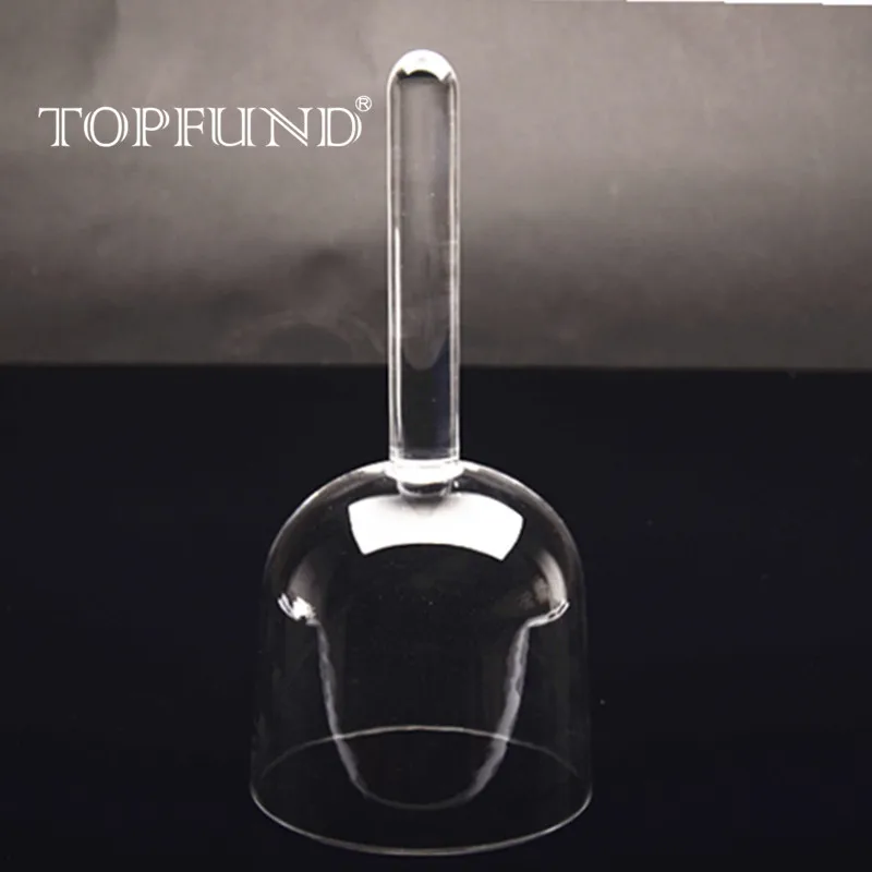 

TOPFUND Full Handle Clear F Note Heart Chakra Quartz Crystal Singing Bowl 7"